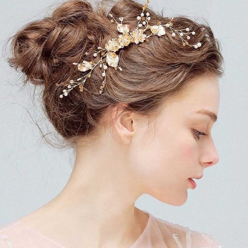 Gold Wedding Headpiece for Brides